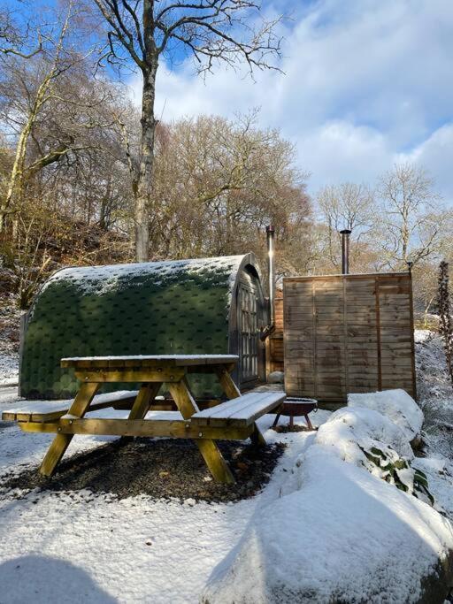 Pine Cosy Winter Cabin - Hot Tub & Log Burner Lejlighed Barmouth Eksteriør billede